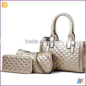 Hot selling ladies champagne set handbag designer handbags wholesale 2015