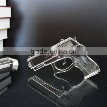 Top seller crystal gun model for decoration & gift