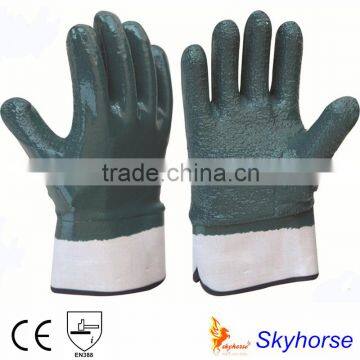 Terry Liner Nitrile Coated Industry Safety Work Gloves