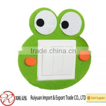 Wholesale High Quality Cartoon Frog Felt Switch Sticker