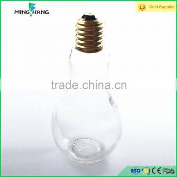 16oz Glass Fancy Bulb Shape Bottle for Fruit Juice photo-3