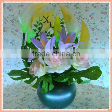 LED Party Decoration Light / Decorative Artificial Flower With Lights