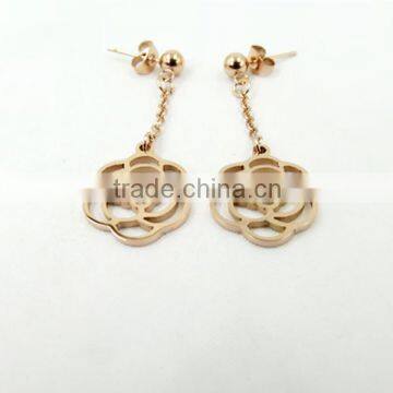 High-end fashion gold ear rings for women