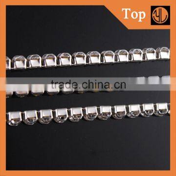 Decorative roll sliver rhinestone cup chain rhinestone chain