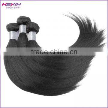 6A New Chic Long Natural Black Human Brazilian Straight Hair Extensions