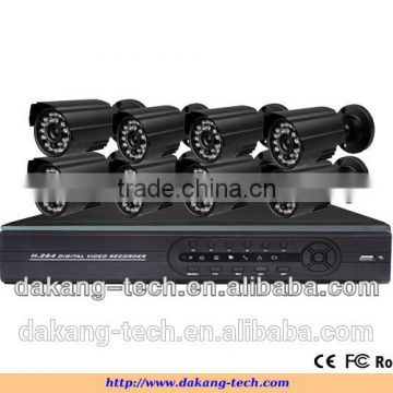 H.264 8ch CCTV Camera System for home,shop,Hotels cheap mini security cameras 8ch dvr kit