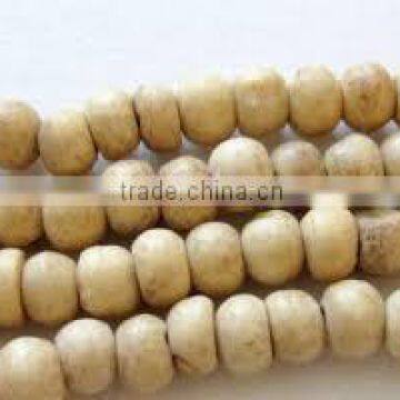 natural bone beads in various sizes for jewelry designers, art and crafts, kids crafts