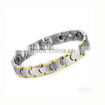 Classical factory price magnetic bracelets stainless steel bracelet for men man hand bracelet cheap bracelet for men (LB8006)