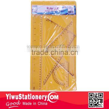 15CM Colorful Drawing Ruler Set 4pcs Geometry Set photo-3