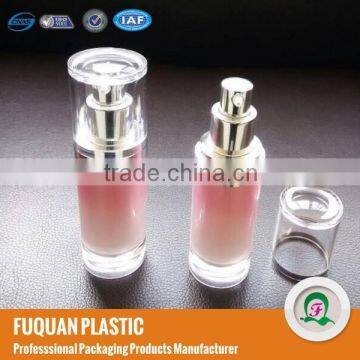 Small plastic facial hydrating serum cosmetic bottles