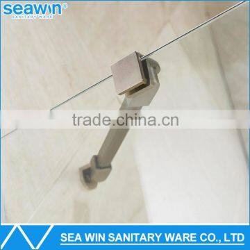 Top Grade French Style Custom Frameless Hinge Glass Shower Door