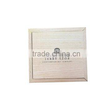 Hot new debossed logo elegant wooden gift box