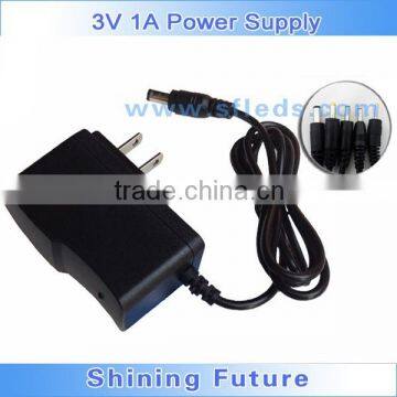 EU UL UK AU plug wall 6w led power supply 3v 2a in factory price
