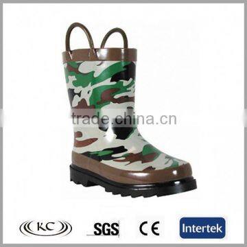 cheap china half safety camo fashion rain boots