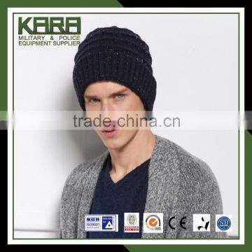 black wool winter hat