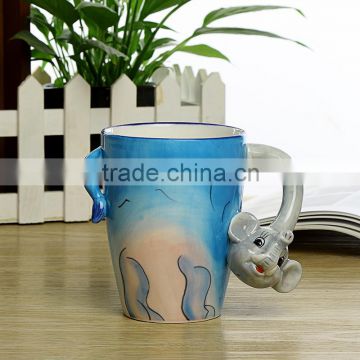 2015 Christmas gifts wholesale 3d animal mug ceramic cup