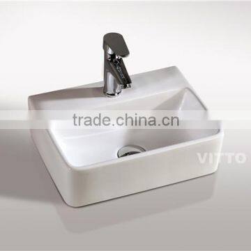 small art rectangle basin