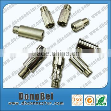 brass battery terminals all male rf coaxial cable locking terminator