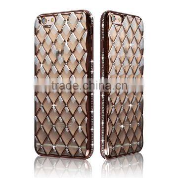 C&T Luxury Bling Rhinestone Frame Slim Clear TPU Bumper Case for Apple Iphone 6s Quality Choice photo-2