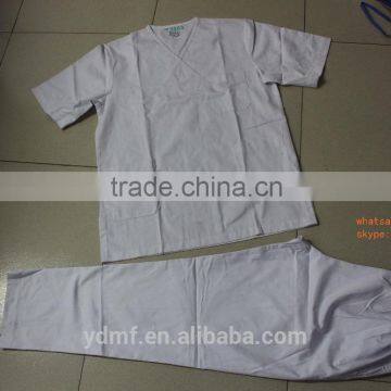 white nurse hospital uniforms for male and female,white scrub