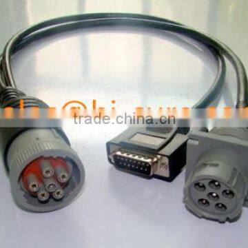 deutsch j1708 connector to j1708 connector & DB15 Split Y Cable