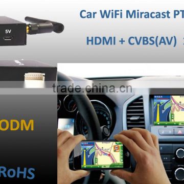 Hot Selling !!! Car Wi-Fi box Airplay Miracast for Car GPS with IOS 9 Mirroring