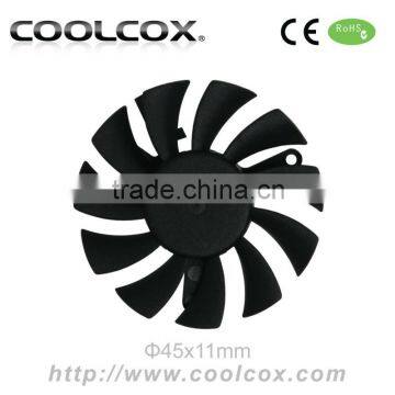 CoolCox 60x60x10mm frameless fan,graphic card cooling fan,6010 bladeless fan,dc brusheless fan 6010m,VGA cooler fan
