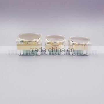 wholesale acrylic jar transparent color 15g 30g 50g plastic jar skincare transparent acrylic cosmetic jars