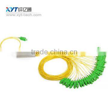 Direct selling 1x8 steel tube ftth plc splitter optical fiber splitter at low price