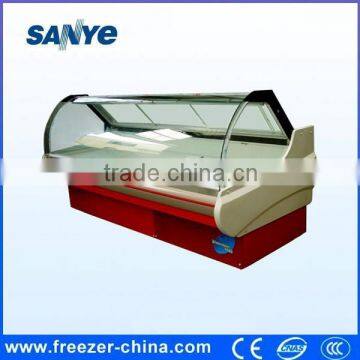Supermarket Display Meat Chiller Cabinet Showcase