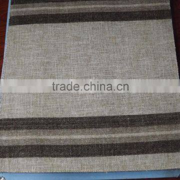 Simple curtain design hotel stripe yarn dyed chenille curtain fabric for bedroom
