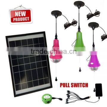 2014 Newest Solar lamp Indoor and Outdoor solar lantern with mobile phone charger