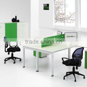 2012 hot sale modern plywood steel frame Office workstation desk furniture manufacturer A026