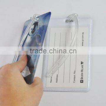 Best seller full color printing pvc baggage tag , pvc card holder for promotion gift