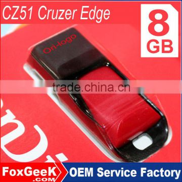 Bulk Original Brand CZ51 Cruzer EDGE 8GB USB Flash Drive 64GB 4GB 16GB 32GB Real Capacity with Blister Packing OEM Mini USB Key