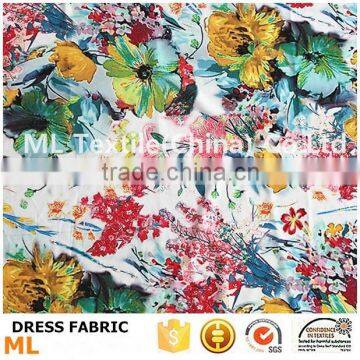digital printing t shirts fabrics flower printing MOQ 1 meter for digital printing sweater