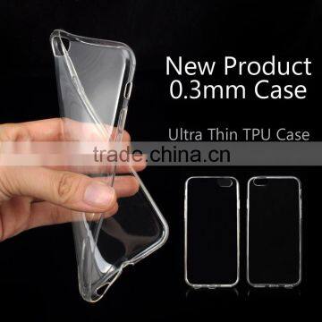 NEW product 0.3mm clean case cover for iphone 6 case ultra thin TPU iphone case