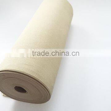 Knitted wide beige elastic