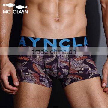 MC CLAYN Brand male panties 100% cotton comfortable trunk sexy mid waist Men's Boxers underwear men