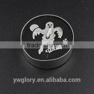 Black and Sliver Glitter Halloween Tea Light, Halloween Spider Light, Witch and Ghost Tea Light photo-5