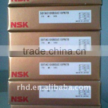 NSK angular contact Ball bearings/screw support bearing 50TAC100B SUC10PN7B