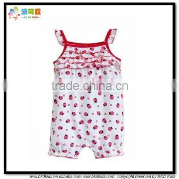 BKD Flower Printed Baby Animal Rompers photo-3