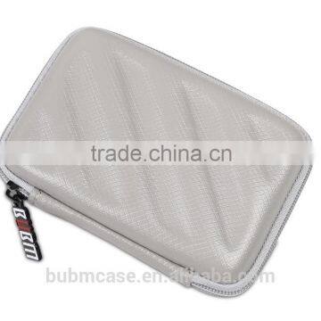 Fashion Bubm PU silver mini digital storage bag usb headphones cable bag waterproof and it broke