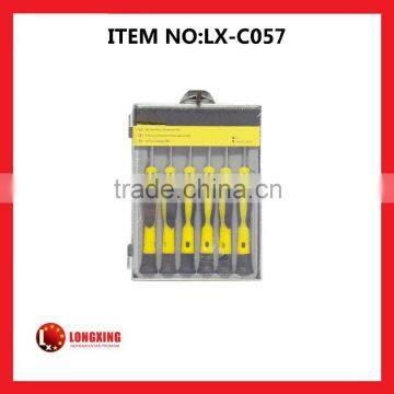 Factory Supply best selling promotion 6 pcs telecommunication screwdriver set