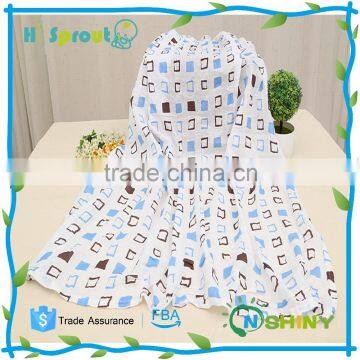 Hot Sales 100% Cotton Muslin Baby Swaddle Wholesale 47x47" After Washing