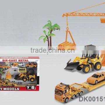 Friction metal model car Trailer Forklift