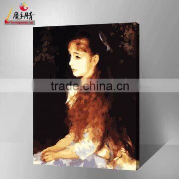 2016 canvas painting diy oil painting by numbers from chinese factory