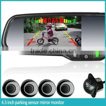 AK2-043LAP4 Parking sensor with memory,auto dimming germid rearview mirrorBi Bi voice warning, 4 replaceable sensors