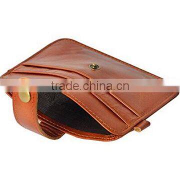 BOSHIHO Genuine Leather Card Holder Key Ring Card Protector ID Holder photo-3