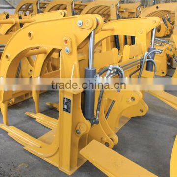 SDLG Muti-function Attachment Grass Grapple, Straw Grapple, Wheel Loader Grapple Forks for Sale
